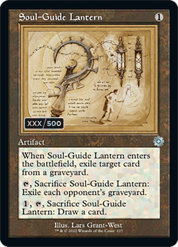 Soul-Guide Lantern (Retro Schematic) (Serial Numbered) [The Brothers' War Retro Artifacts] | Exor Games Bridgewater