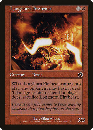 Longhorn Firebeast [Torment] | Exor Games Bridgewater