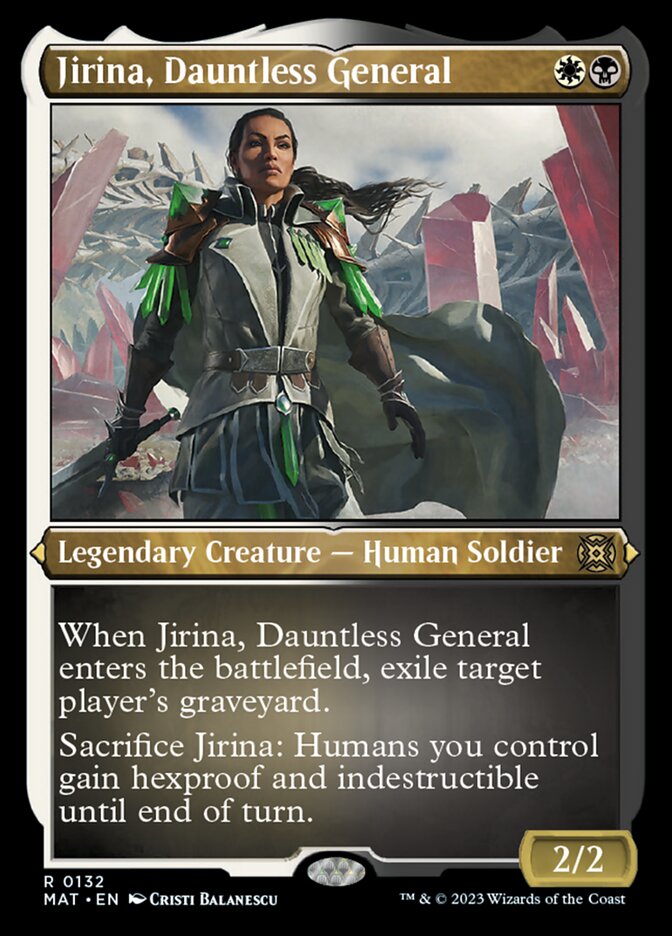 Jirina, Dauntless General (Foil Etched) [March of the Machine: The Aftermath] | Exor Games Bridgewater