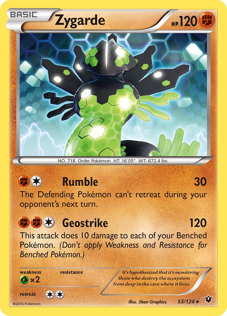 Zygarde (53/124) (Theme Deck Exclusive) [XY: Fates Collide] | Exor Games Bridgewater