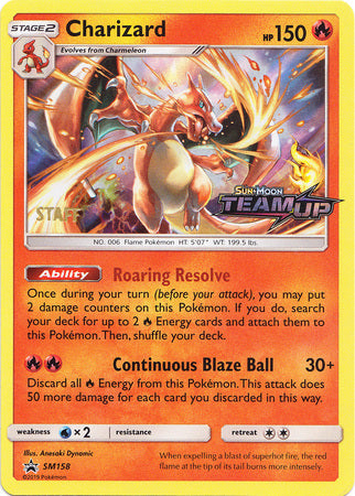 Charizard (SM158) (Staff) [Sun & Moon: Black Star Promos] | Exor Games Bridgewater
