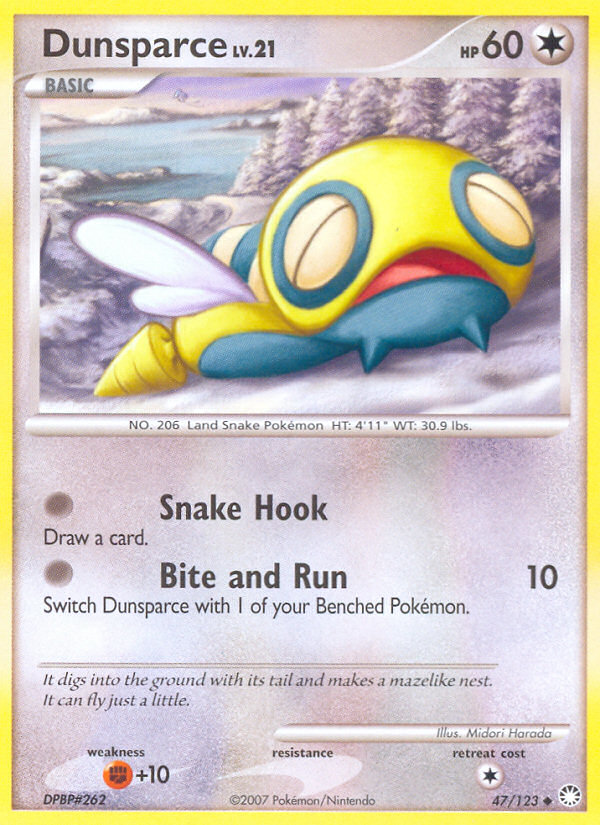 Dunsparce (47/123) [Diamond & Pearl: Mysterious Treasures] | Exor Games Bridgewater