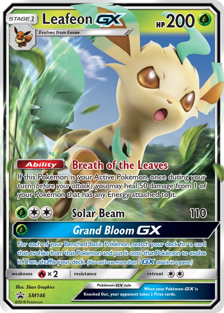 Leafeon GX (SM146) [Sun & Moon: Black Star Promos] | Exor Games Bridgewater