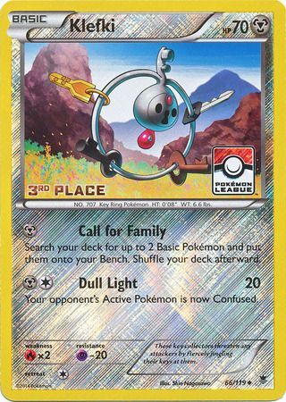 Klefki (66/119) (League Promo 3rd Place) [XY: Phantom Forces] | Exor Games Bridgewater