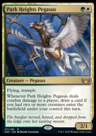 Park Heights Pegasus (Promo Pack) [Streets of New Capenna Promos] | Exor Games Bridgewater