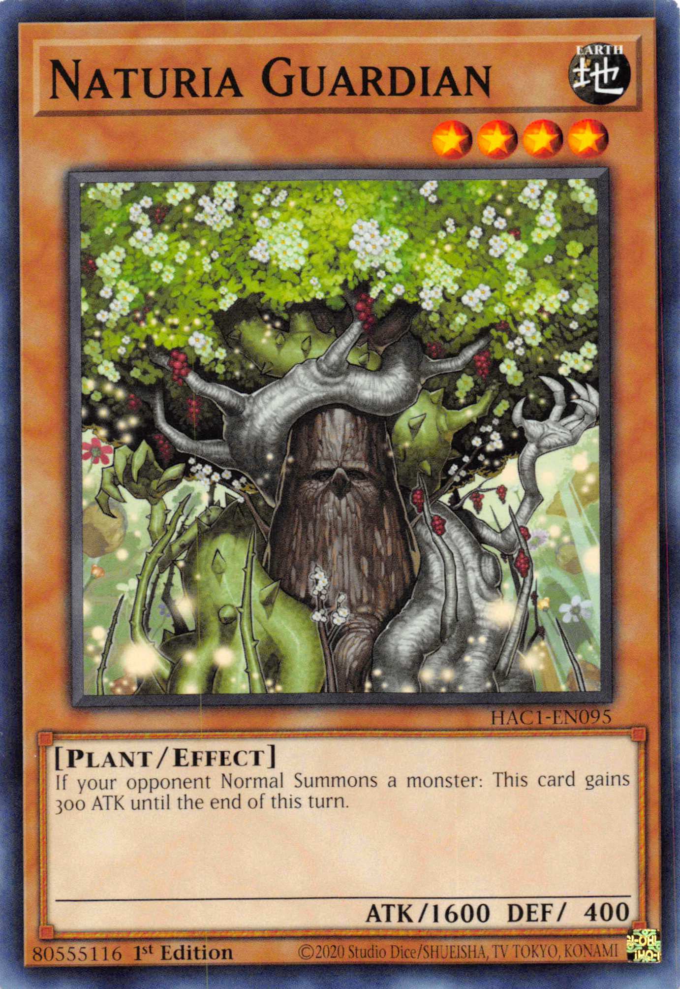 Naturia Guardian [HAC1-EN095] Common | Exor Games Bridgewater