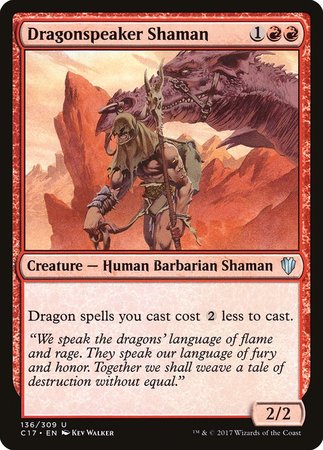 Dragonspeaker Shaman [Commander 2017] | Exor Games Bridgewater