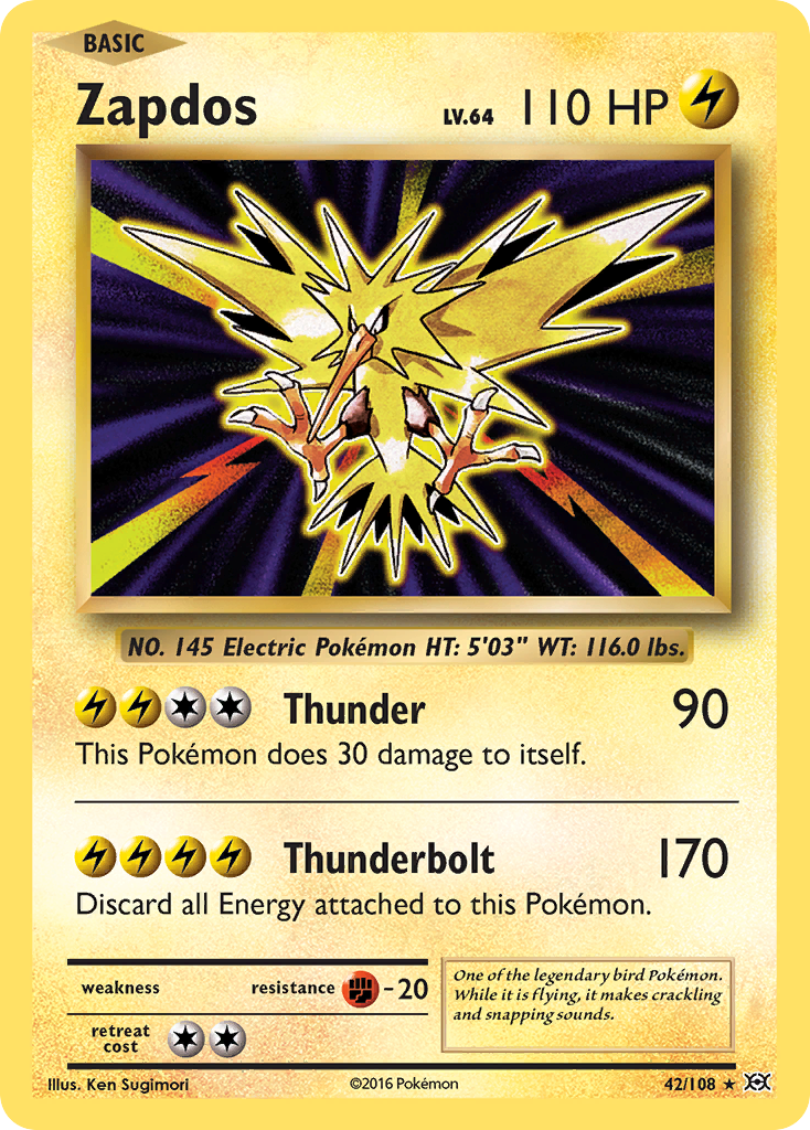 Zapdos (42/108) [XY: Evolutions] | Exor Games Bridgewater