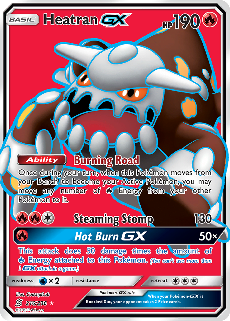 Heatran GX (216/236) [Sun & Moon: Unified Minds] | Exor Games Bridgewater