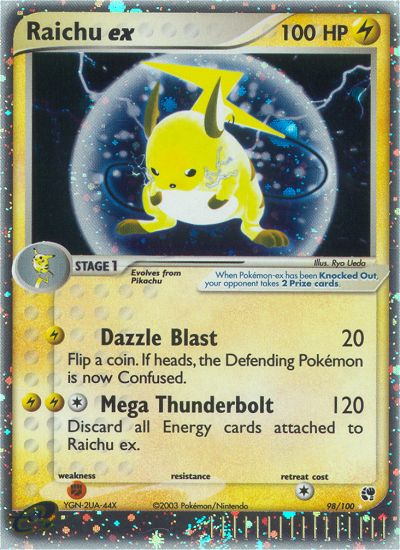 Raichu ex (98/100) [EX: Sandstorm] | Exor Games Bridgewater