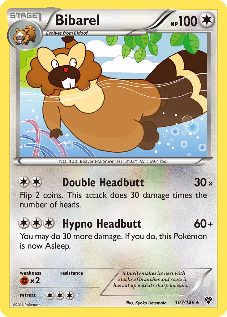 Bibarel (107/146) [XY: Base Set] | Exor Games Bridgewater