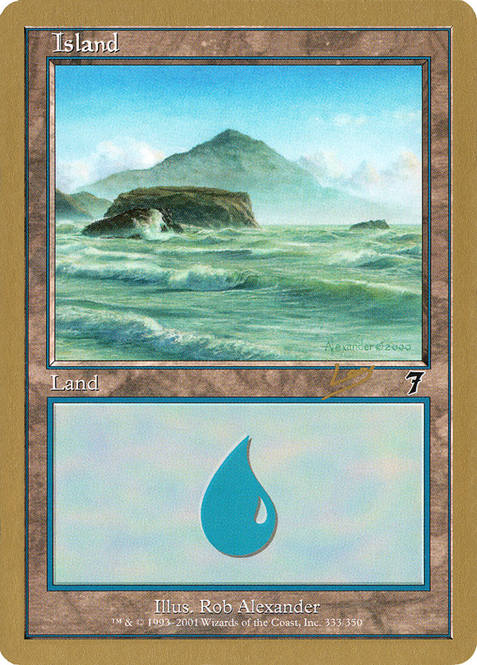 Island (333) (Raphael Levy) [World Championship Decks 2002] | Exor Games Bridgewater