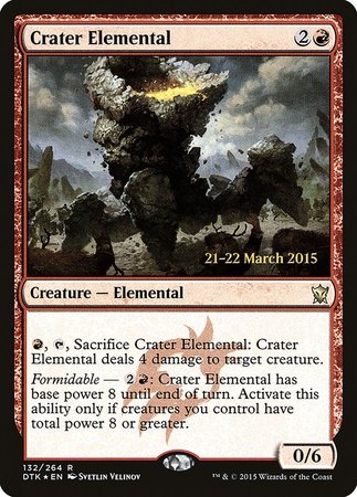 Crater Elemental [Dragons of Tarkir Promos] | Exor Games Bridgewater