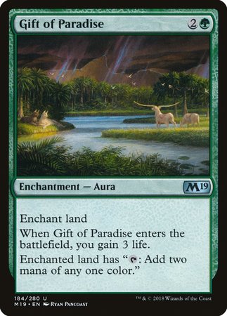 Gift of Paradise [Core Set 2019] | Exor Games Bridgewater