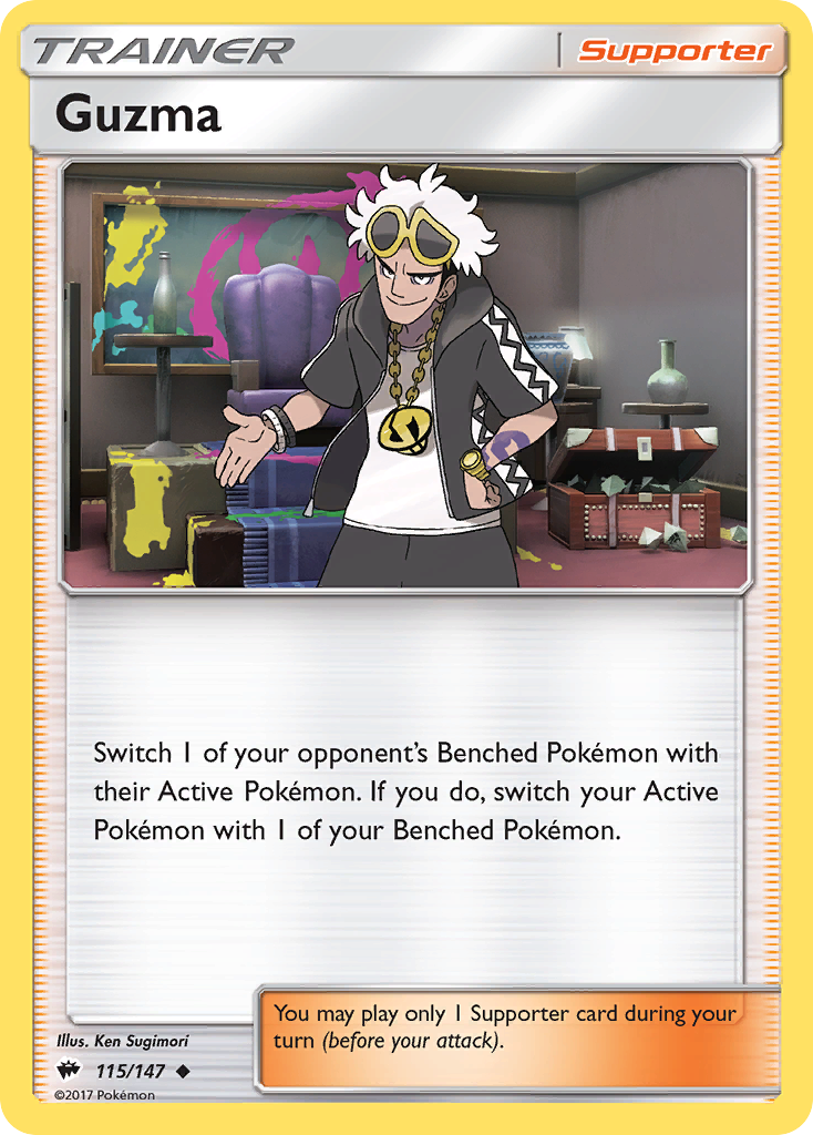 Guzma (115/147) [Sun & Moon: Burning Shadows] | Exor Games Bridgewater