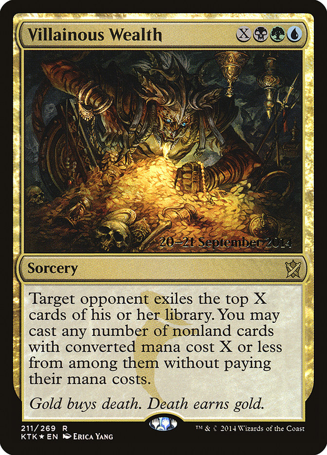 Villainous Wealth  [Khans of Tarkir Prerelease Promos] | Exor Games Bridgewater