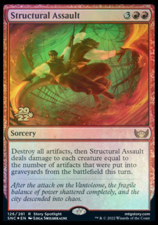 Structural Assault [Streets of New Capenna Prerelease Promos] | Exor Games Bridgewater