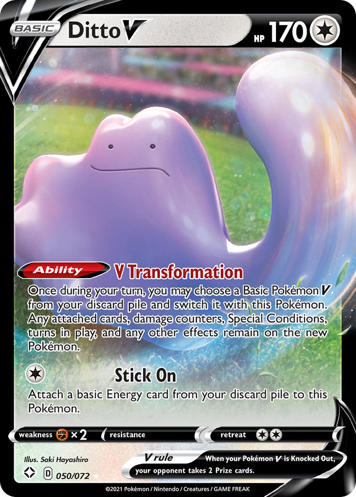 Ditto V (050/072) [Sword & Shield: Shining Fates] | Exor Games Bridgewater