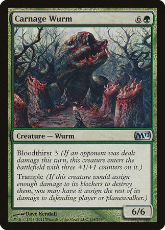 Carnage Wurm [Magic 2012] | Exor Games Bridgewater