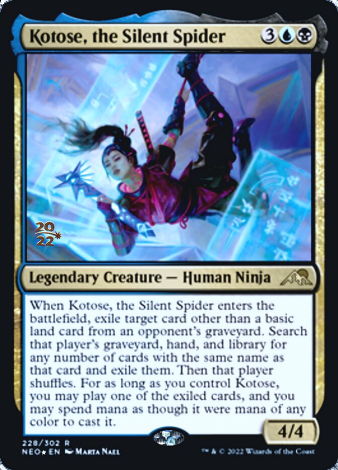 Kotose, the Silent Spider [Kamigawa: Neon Dynasty Prerelease Promos] | Exor Games Bridgewater