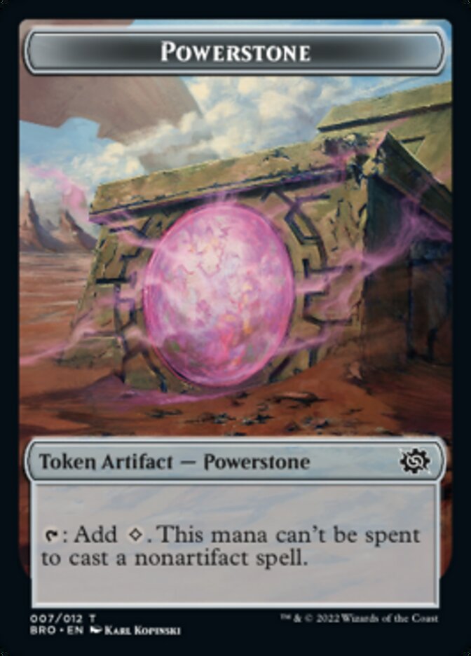 Powerstone // Elemental Double-Sided Token [The Brothers' War Tokens] | Exor Games Bridgewater