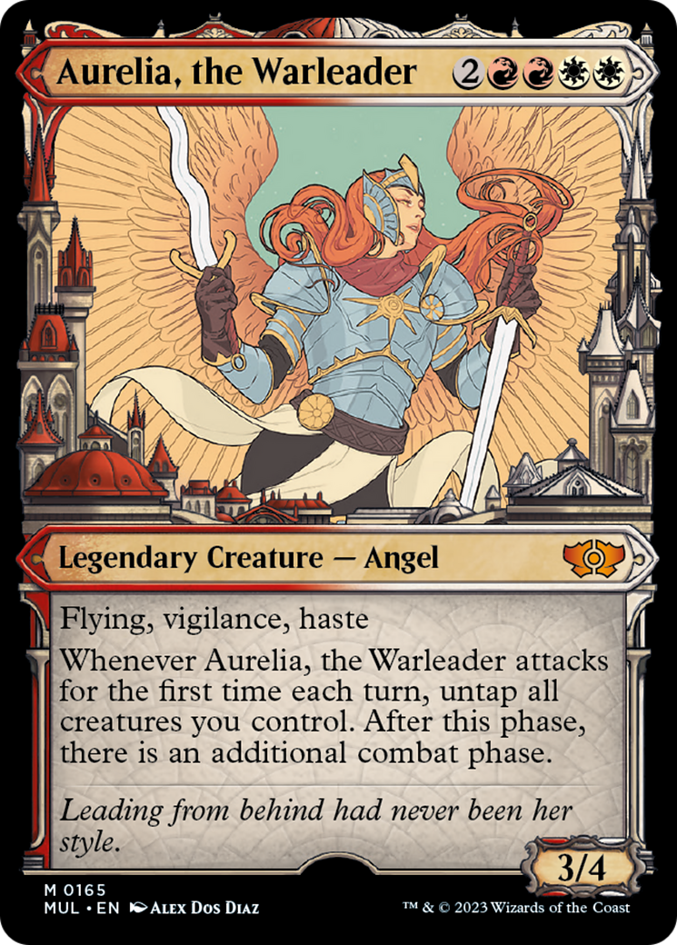 Aurelia, the Warleader (Halo Foil) [Multiverse Legends] | Exor Games Bridgewater