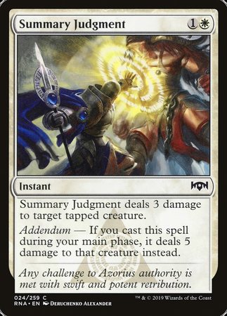 Summary Judgment [Ravnica Allegiance] | Exor Games Bridgewater