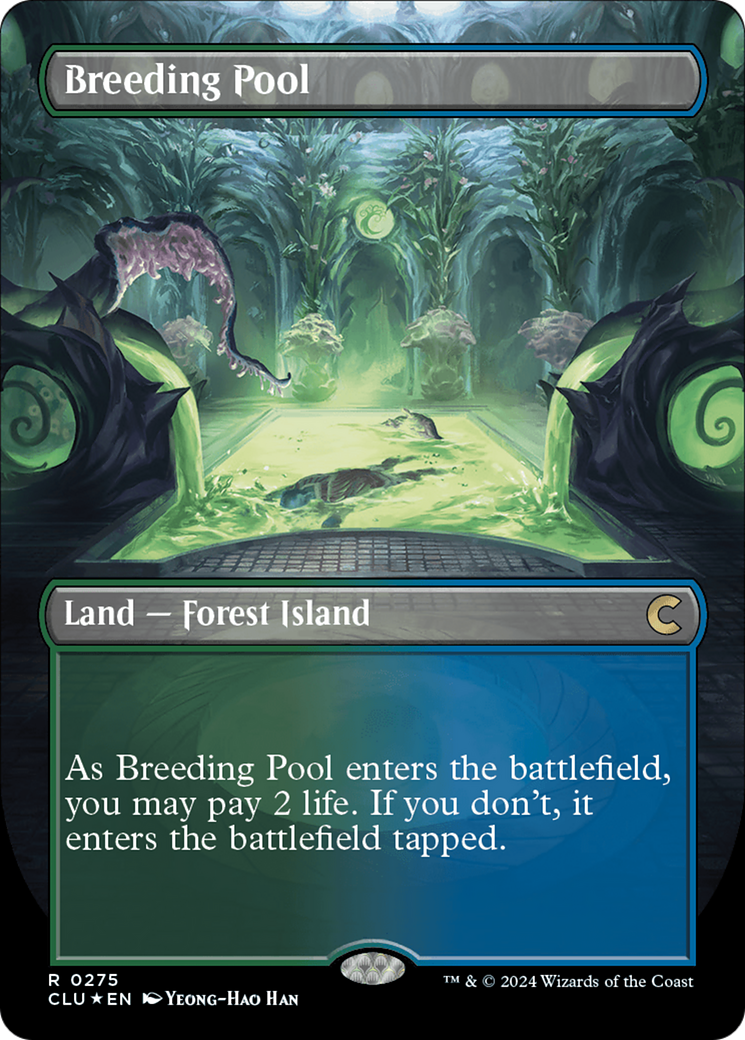 Breeding Pool (Borderless) [Ravnica: Clue Edition] | Exor Games Bridgewater