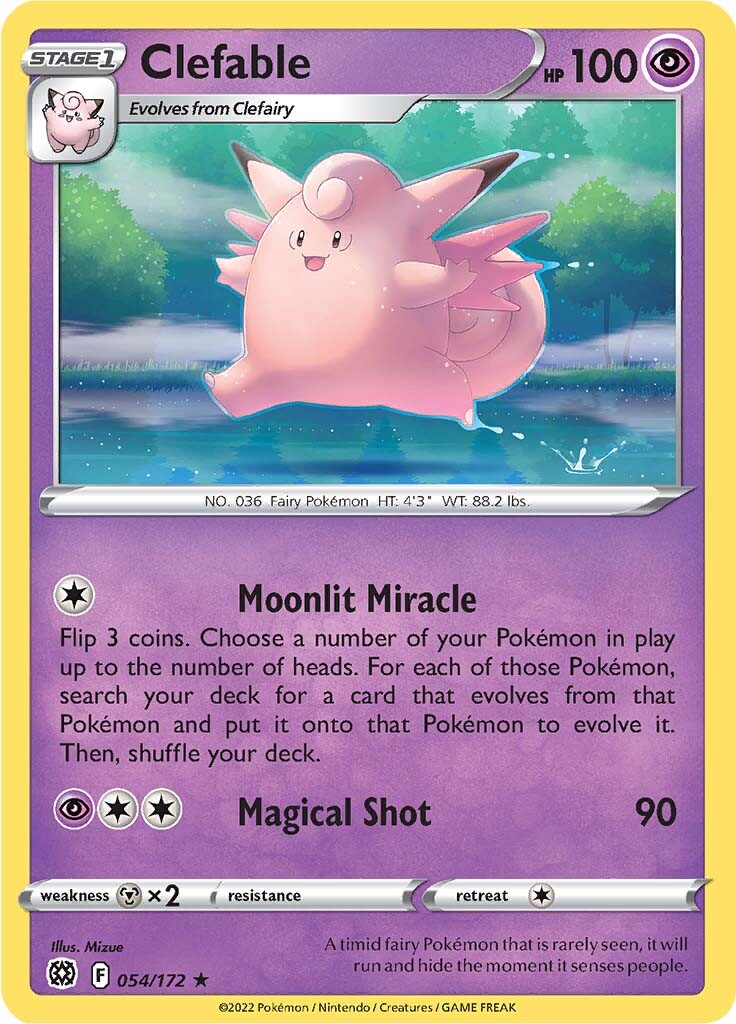 Clefable (054/172) [Sword & Shield: Brilliant Stars] | Exor Games Bridgewater