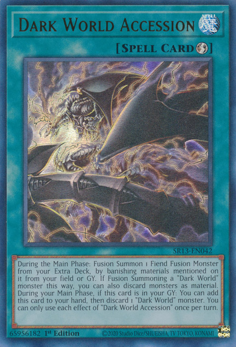 Dark World Accession [SR13-EN042] Ultra Rare | Exor Games Bridgewater