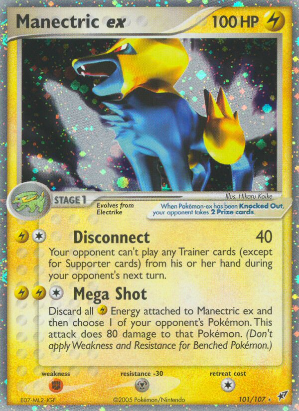 Manectric ex (101/107) [EX: Deoxys] | Exor Games Bridgewater