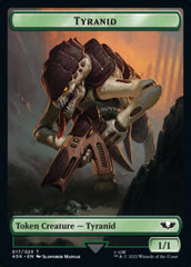 Tyranid (017) // Tyranid Warrior Double-sided Token (Surge Foil) [Universes Beyond: Warhammer 40,000 Tokens] | Exor Games Bridgewater