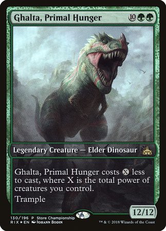 Ghalta, Primal Hunger [Rivals of Ixalan Promos] | Exor Games Bridgewater