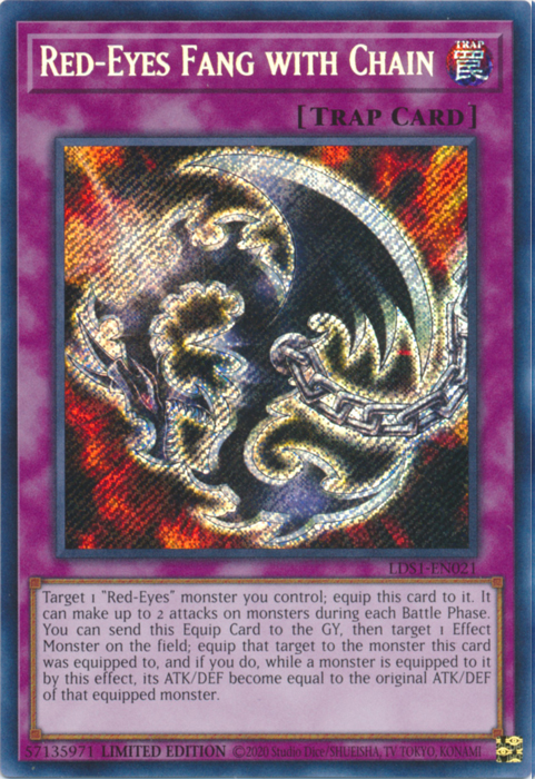 Red-Eyes Fang with Chain [LDS1-EN021] Secret Rare | Exor Games Bridgewater