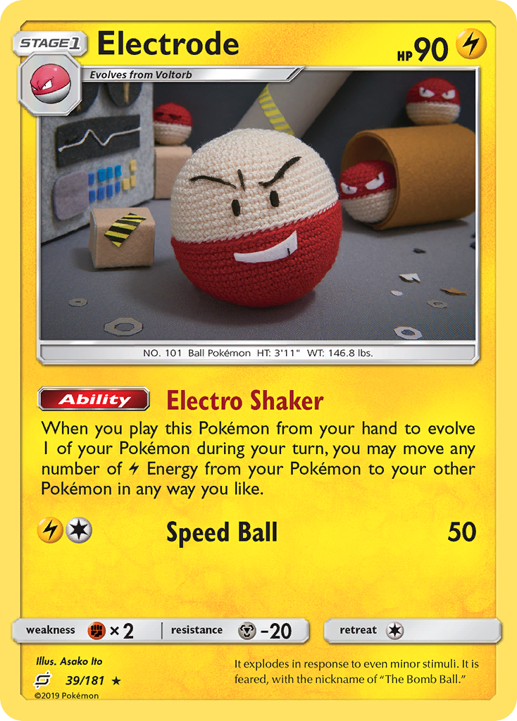 Electrode (39/181) [Sun & Moon: Team Up] | Exor Games Bridgewater