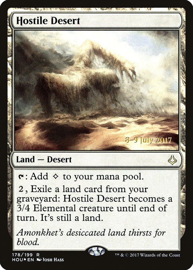 Hostile Desert  [Hour of Devastation Prerelease Promos] | Exor Games Bridgewater