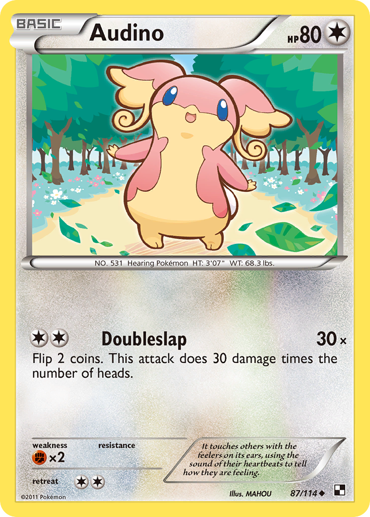 Audino (87/114) [Black & White: Base Set] | Exor Games Bridgewater