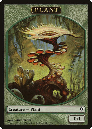 Plant Token [Worldwake Tokens] | Exor Games Bridgewater