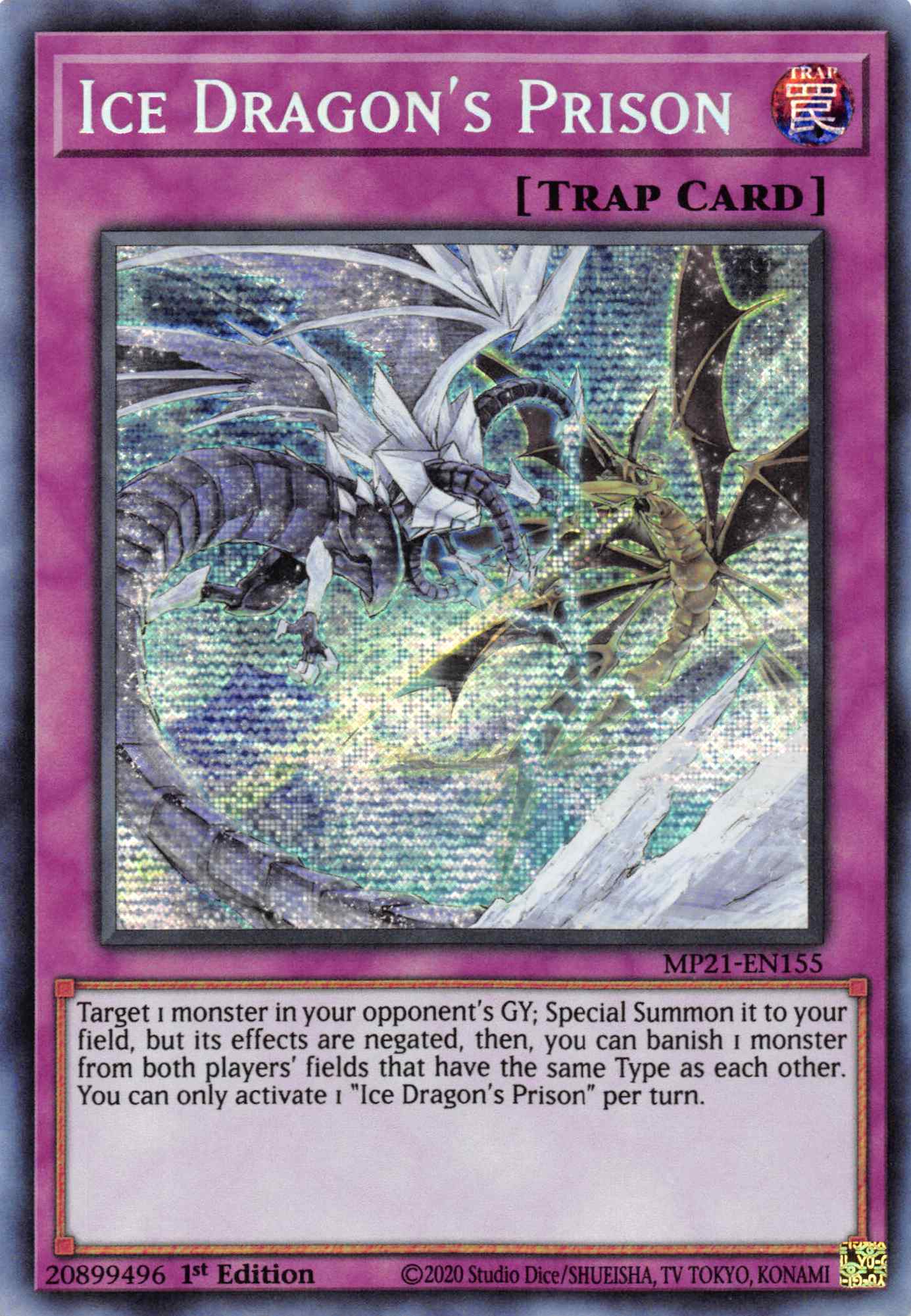 Ice Dragon's Prison [MP21-EN155] Prismatic Secret Rare | Exor Games Bridgewater