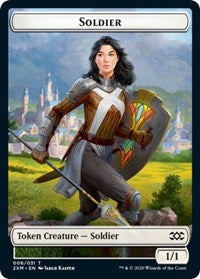 Soldier // Squirrel Double-sided Token [Double Masters Tokens] | Exor Games Bridgewater