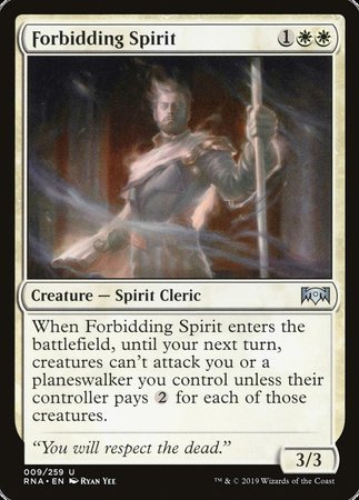 Forbidding Spirit [Ravnica Allegiance] | Exor Games Bridgewater