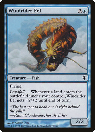 Windrider Eel [Zendikar] | Exor Games Bridgewater