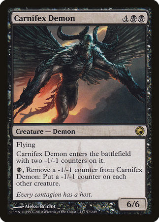 Carnifex Demon [Scars of Mirrodin] | Exor Games Bridgewater