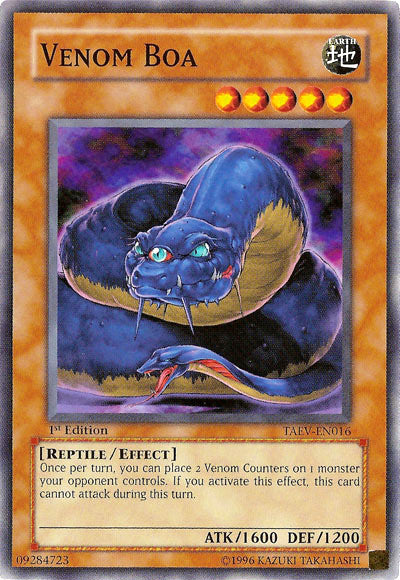 Venom Boa [TAEV-EN016] Common | Exor Games Bridgewater