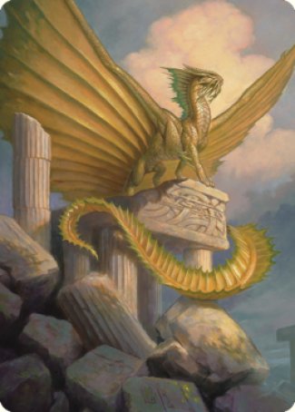 Ancient Gold Dragon Art Card (05) [Commander Legends: Battle for Baldur's Gate Art Series] | Exor Games Bridgewater