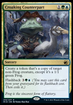 Croaking Counterpart (Promo Pack) [Innistrad: Midnight Hunt Promos] | Exor Games Bridgewater