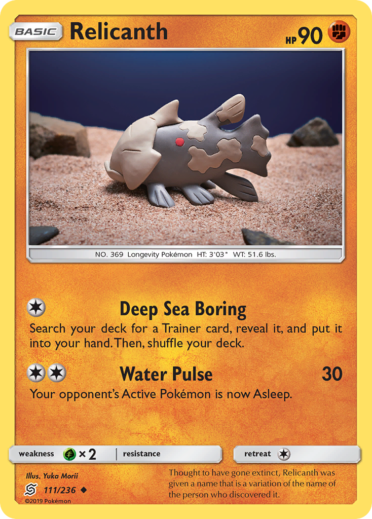 Relicanth (111/236) [Sun & Moon: Unified Minds] | Exor Games Bridgewater