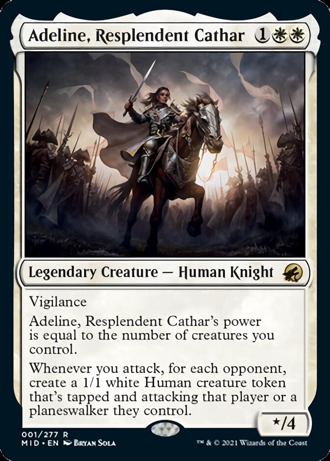 Adeline, Resplendent Cathar [Innistrad: Midnight Hunt] | Exor Games Bridgewater