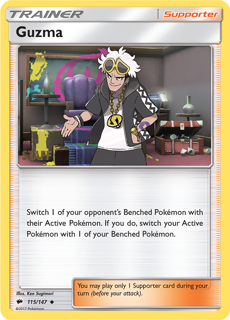 Guzma (115/147) (Regional Championships Staff) [Sun & Moon: Burning Shadows] | Exor Games Bridgewater