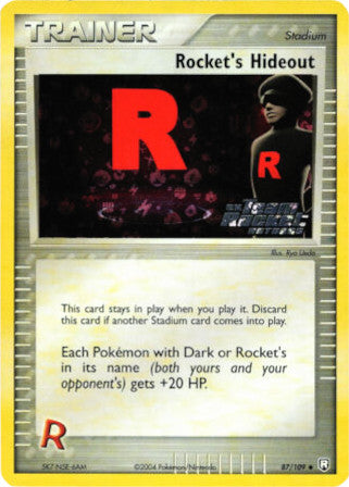 Rocket's Hideout (87/109) (Stamped) [EX: Team Rocket Returns] | Exor Games Bridgewater